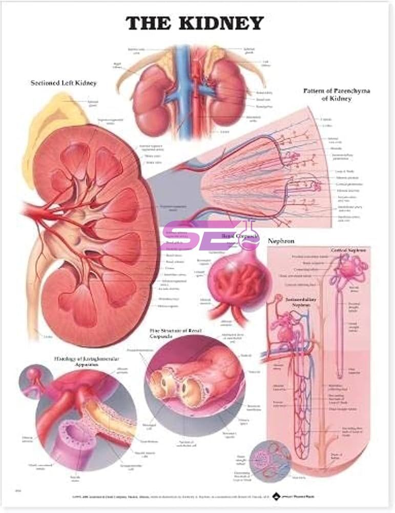 Human Kidney Chart